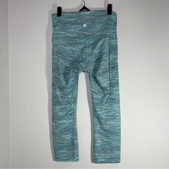 Lululemon Wunder Under Crop LeggingsSpace Dye Camo size 6 - Picture 6 of 8